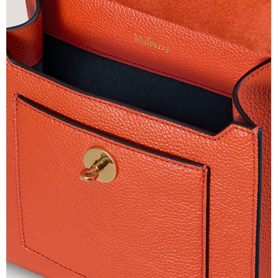 Mulberry Small Antony Coral Orange
